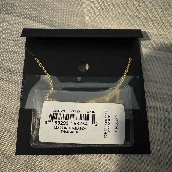 Coach Low Start 🔥 Pave Bow Necklace multicolored gold tone 16-22in New 🎀 - Picture 4 of 5